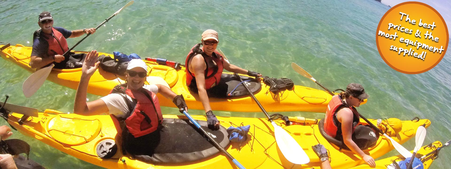 Freedom kayaking in the Abel Tasman